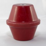 1872-1C Mar-Bal (Glastic) Series 1872 Center-Post Standoff Insulator, 4.1kV, Round Shape, 3/8-16 x 9/16, 3" height x 2-1/2" diameter, Aluminum Insert, Red, EACH